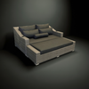 2pc SORRENTO Rattan Day Bed