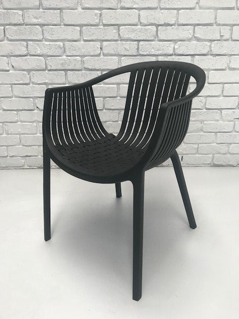 Black outdoor dining outlet chairs