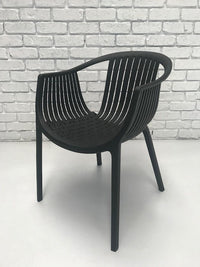 NEST Designer Replica Indoor Outdoor Dining Chair - BLACK - Razzino Furniture