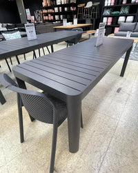 Extendable Balcony Table - Gunmetal 1950x1000 > 2550x1000