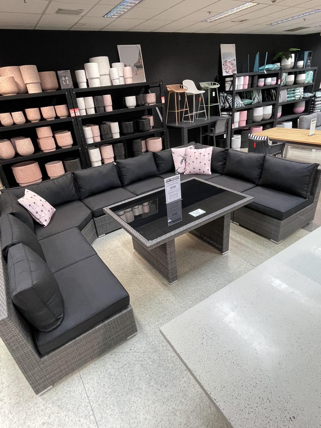 8pc XL AMALFI Outdoor Rattan Multi Way U Modular Lounge - Razzino Furniture