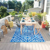 Eco Friendly Outdoor Rug - San Juan Blue And White