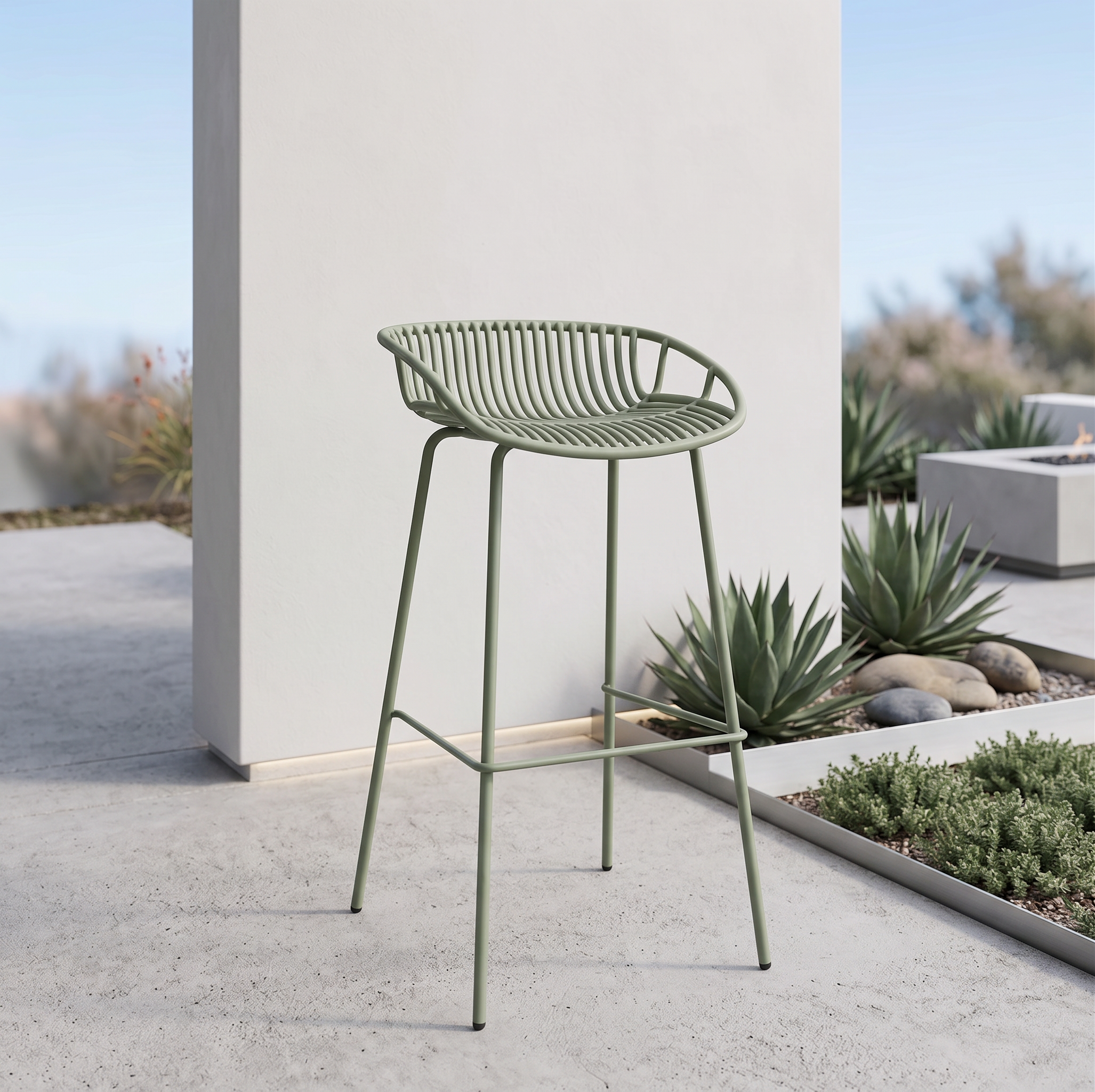 BONDI Indoor Outdoor Bar Stool - Green