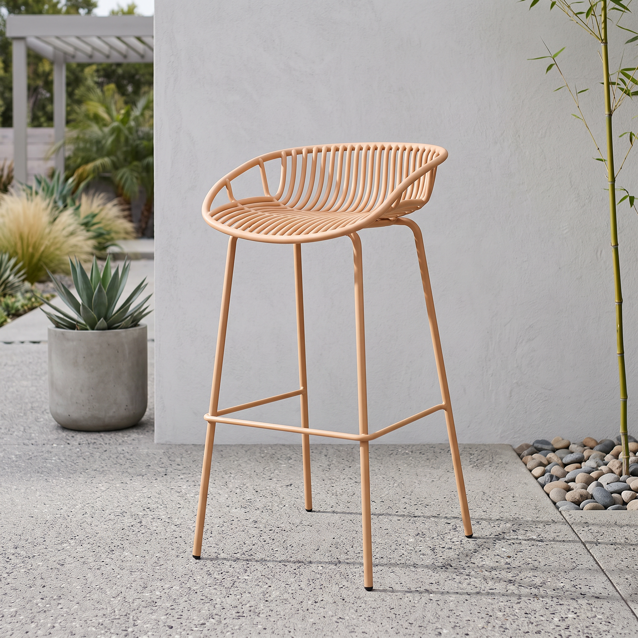 BONDI Indoor Outdoor Bar Stool - Orange