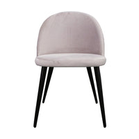Nelle Beige Velvet Dining Chair - SET of 4
