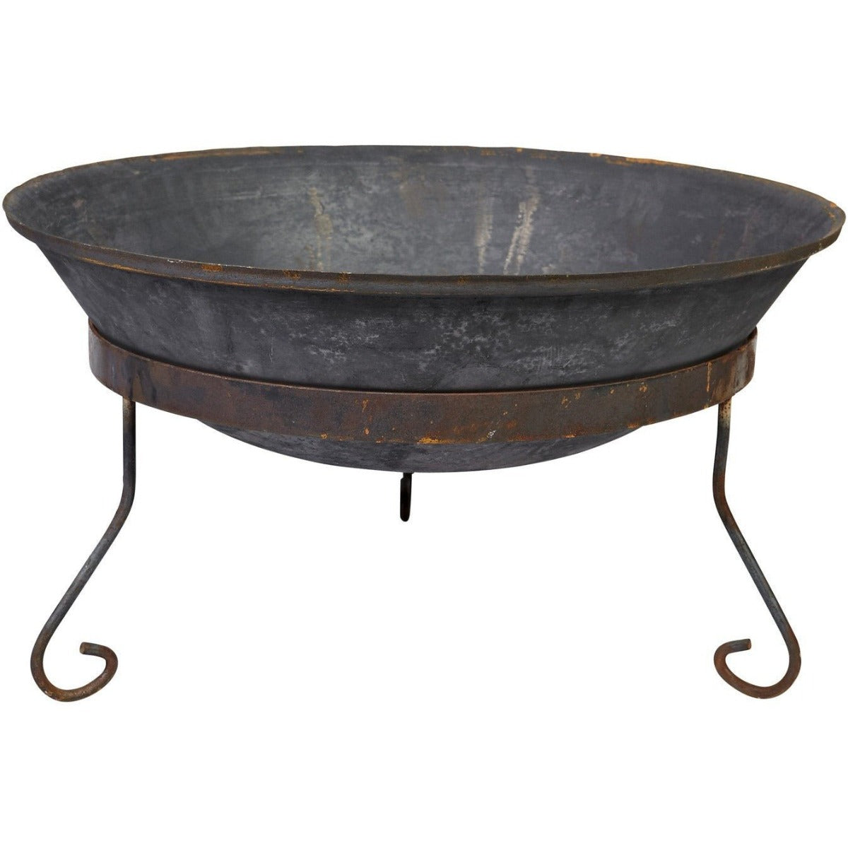 75cm Cast Iron Fire Pit Bowl with Stand - Razzino Furniture