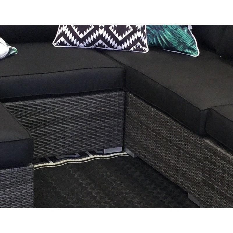 7pc SIESTA Outdoor Multi Way Rattan Modular Lounge Set - Razzino Furniture