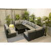 8pc XL AMALFI Outdoor Multi Way U Modular Lounge - Razzino Furniture