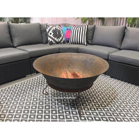 90cm Cast Iron Fire Pit Bowl with Stand - Razzino Furniture