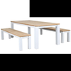 CLAY White Aluminium 2200mm Outdoor Bench Set Razzino Outdoor Furniture Adelaide