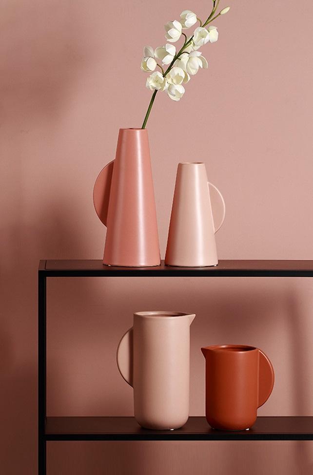 Abstract Vase - Peach - 33cm - Razzino Furniture