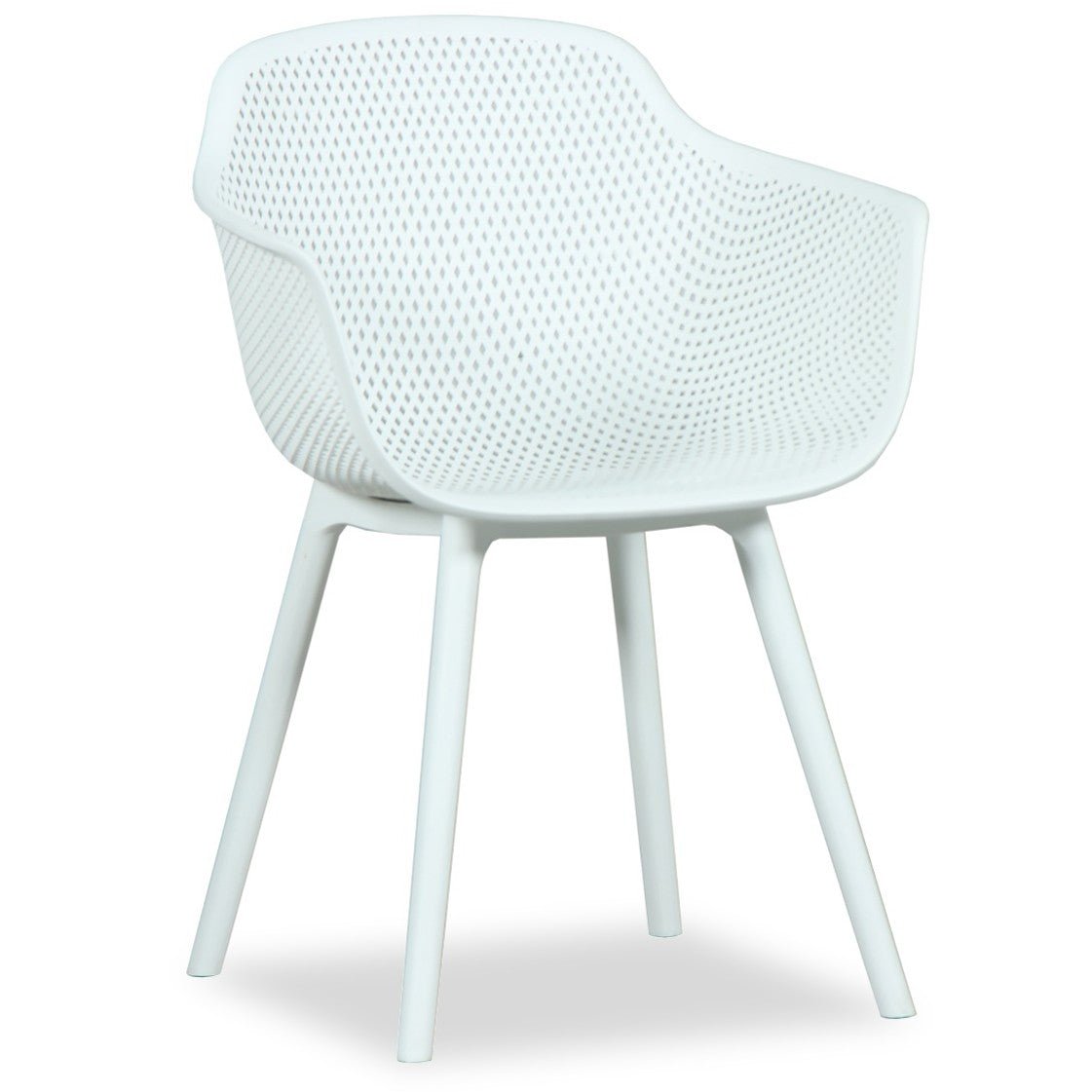 Ace PP Outdoor Dining Chair - White - Razzino Furniture