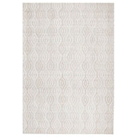 Akello - Natural White Swirl Wool Rug - Razzino Furniture