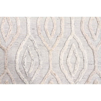 Akello - Natural White Swirl Wool Rug - Razzino Furniture