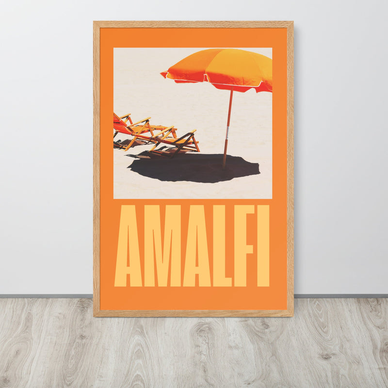Amalfi Beach Holiday Framed Art Print