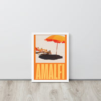 Amalfi Beach Holiday Framed Art Print