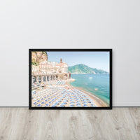 Atrani Italian Beach Framed Art Print - Landscape