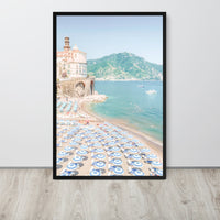 Atrani Italian Beach Framed Art Print - Vertical