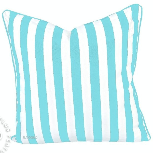 Baby Blue Stripe - Outdoor Pillow Cushion