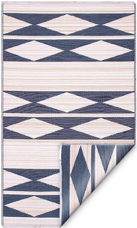 Eco Outdoor Rug - Cairo Black & Tan - Razzino Furniture