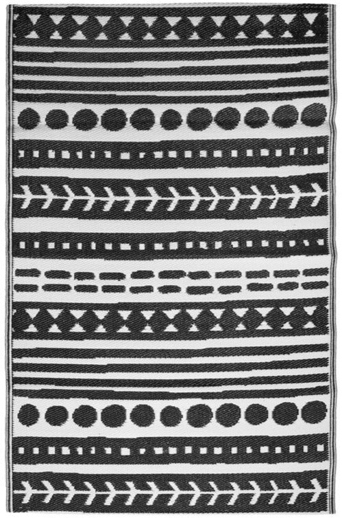 Eco Outdoor Rug - Canyon Black & White - Razzino Furniture