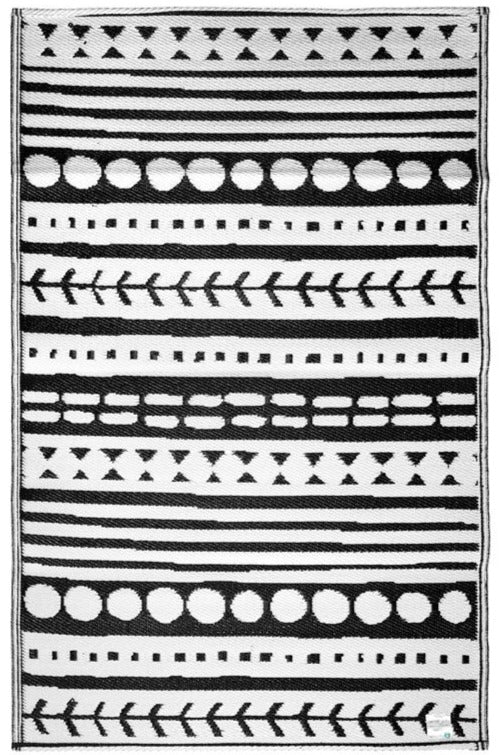 Eco Outdoor Rug - Canyon Black & White - Razzino Furniture