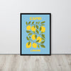 Capri Lemons Framed Art Print