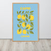 Capri Lemons Framed Art Print