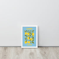 Capri Lemons Framed Art Print