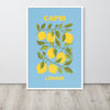 Capri Lemons Framed Art Print