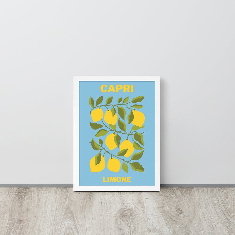 Capri Lemons Framed Art Print