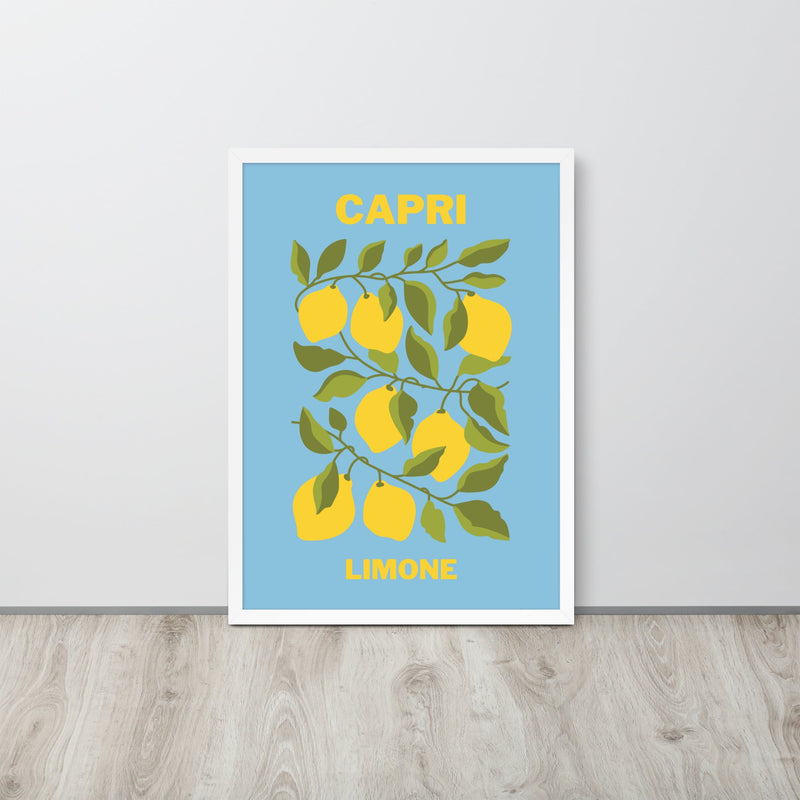 Capri Lemons Framed Art Print