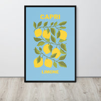 Capri Lemons Framed Art Print