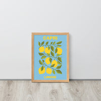 Capri Lemons Framed Art Print