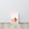 Desert Palm Sunset Framed Art Print