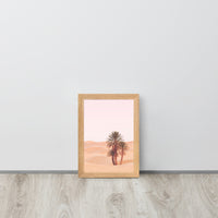 Desert Palm Sunset Framed Art Print
