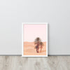 Desert Palm Sunset Framed Art Print