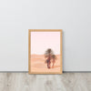 Desert Palm Sunset Framed Art Print