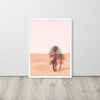 Desert Palm Sunset Framed Art Print