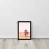 Desert Palm Sunset Framed Art Print