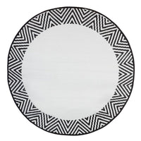 Eco Circle Outdoor Rug - Olympia Black & White