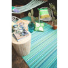 Eco Outdoor Rug - Multi Stripe - Cancun Aqua - Razzino Furniture