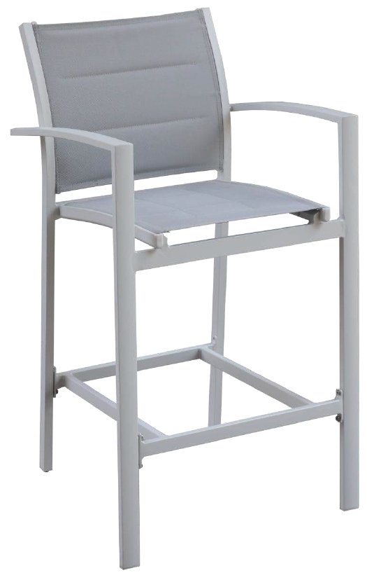 Elise Padded Sling Bar chair - White