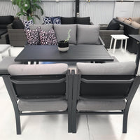 EURO 6pc Aluminium Outdoor Lounge & Dining Set - Razzino Furniture