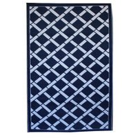 Eco Outdoor Rug - Lattice - Royal Blue - Razzino Furniture