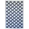 Eco Outdoor Rug - Lattice - Royal Blue - Razzino Furniture