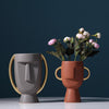 Inca Man Vase - Grey & Gold - 21cm - Razzino Furniture