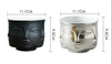 Multi Face Ceramic Pot - White / Black / Gold / Silver - 9.5cm - Razzino Furniture