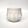 Multi Face Pot Planter - White Sandy Texture - Razzino Furniture