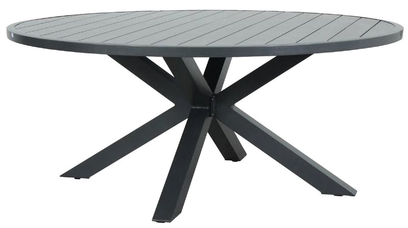 Oslo Round aluminium 1700 dining table. Razzino Outdoor Furniture Adelaide